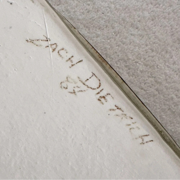 Vintage 1984 Zach Dietrich Pottery  Dish Rare - Picture 8 of 15